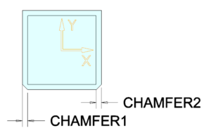 Chamfer dimensions