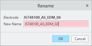 Dialog zur Namenseingabe