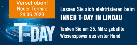 Werbebanner für den INNEO T-DAY in Lindau 