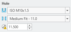 Error message in the CLEARANCE_HOLE_DIAMETER_OVERRIDE option