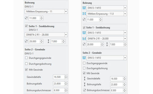 Neue Funktionalitäten im Bereich Bohrungen bei IFX