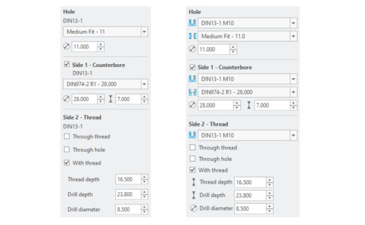 New Functionality for Hole Charts in IFX