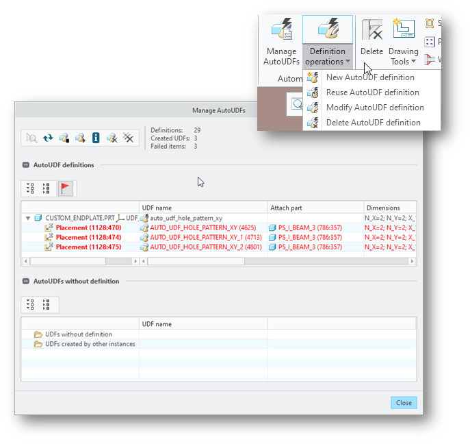 AutoUDF Definition operations and Manage AutoUDFs