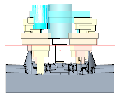 Calculation of the start position with the electrode zero point