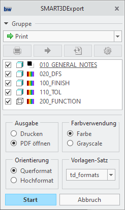 Parameter für Kombinierte Zustände