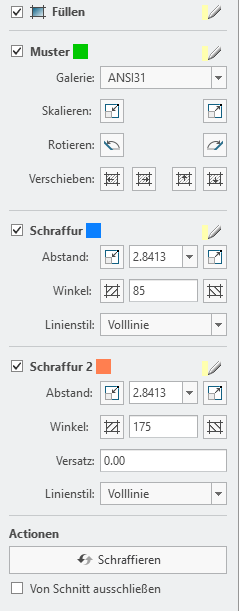 SMARTXHatch neues Dialogfenster Manuelle Schraffuren