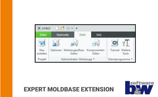 Expert Moldbase Extension ab Creo Parametric 10.0.2.0 als integrierte Anwendung verfügbar
